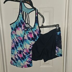 Free Country Blue and Navy Tank Top